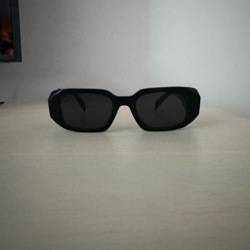 Prada Black Rectangular Sunglasses - image 5